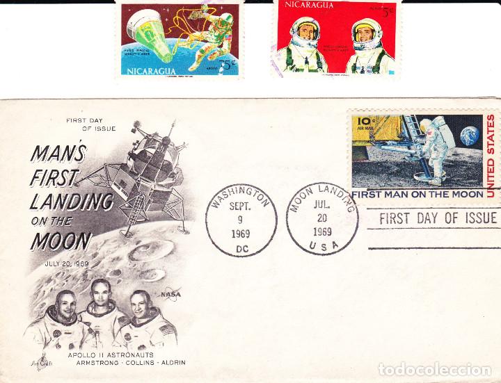 Sellos: FIRST MAN ON THE MOON. 1969 - Foto 1