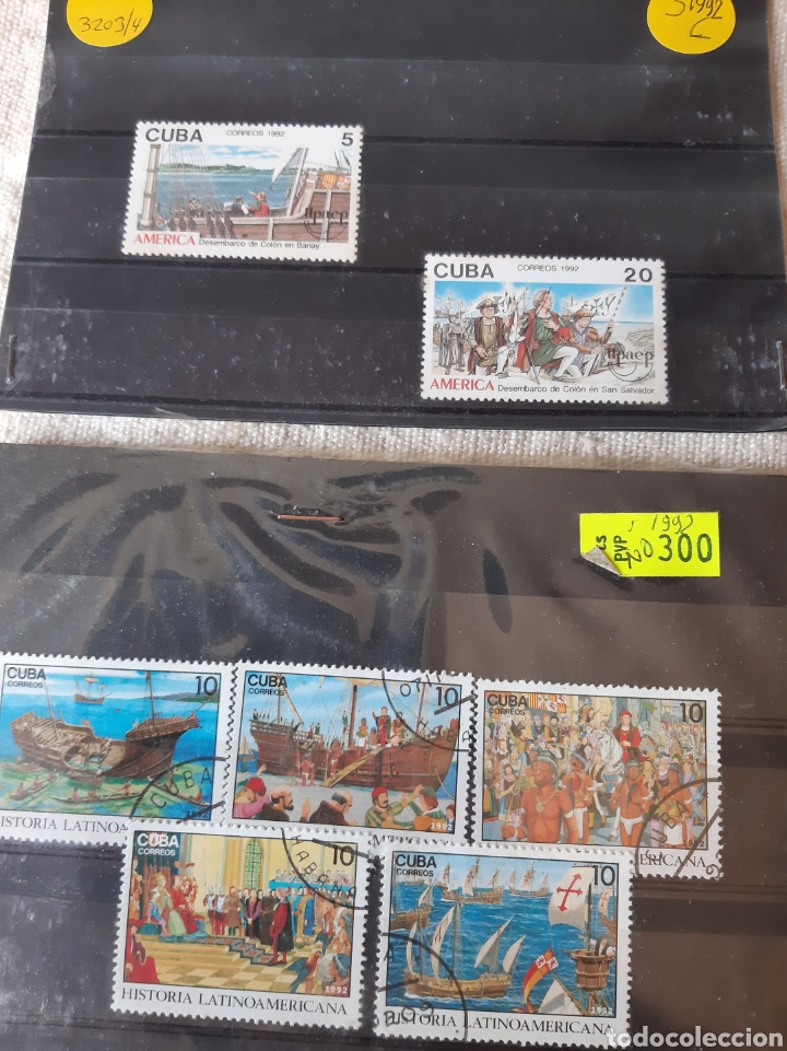 Sellos: CRIST&Oacute;BAL COL&Oacute;N CUBA SELLOS 1992 - Foto 1