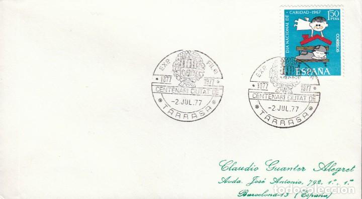 Sellos: A&Ntilde;O 1977, TARRASA, CENTENARIO DE LA CIUDAD - Foto 1