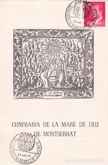 Sellos: A&Ntilde;O 1977, SABADELL, CENTENARIO DE LA CIUDAD en programa de fiestas - Foto 1