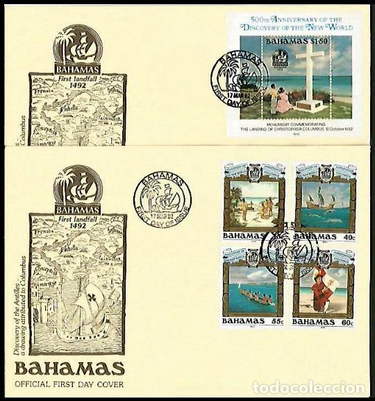 Timbres: BAHAMAS 1992 SPD COLON EN LAS ANTILLAS