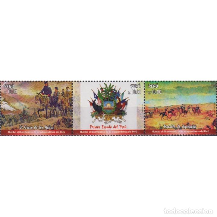 ⚡ DISCOUNT PERU 2018 ON THE WAY TO THE 200TH ANNIVERSARY OF INDEPENDENCE MNH - COATS OF ARMS (Sellos - Temáticas - Historia)