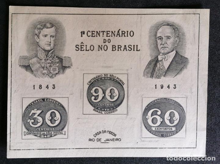 Sellos: BRASIL 1943 - HB. CENTENARIO DEL SELLO - Foto 1