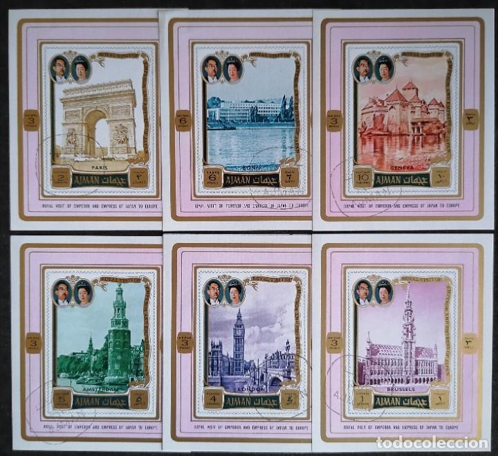 Sellos: AJMAN 1971 VISITA REAL - Foto 1