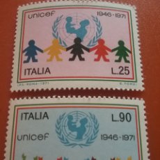 Sellos: SELLO ITALIA NUEVO.1971. 25ANIV UNICEF. ORGANIZACIONES. NIÑOS. EMBLEMA.. Lote 366262421