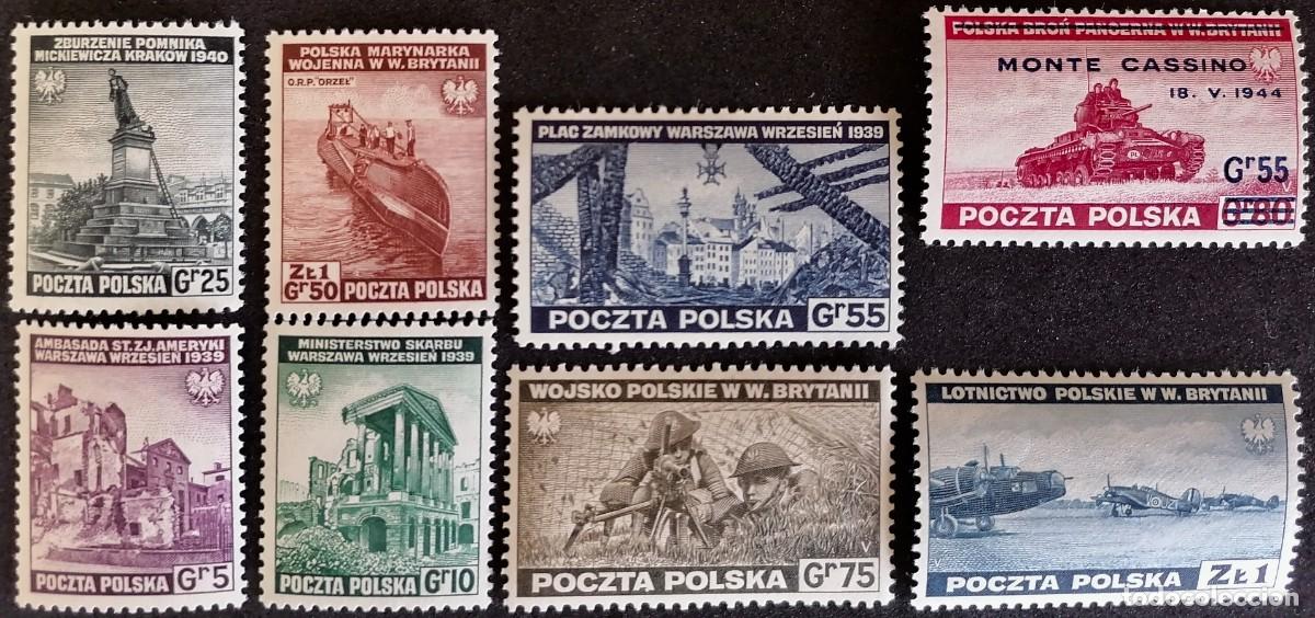Sellos: POLONIA 1941 - EJ&Eacute;RCITO POLACO . - Foto 1