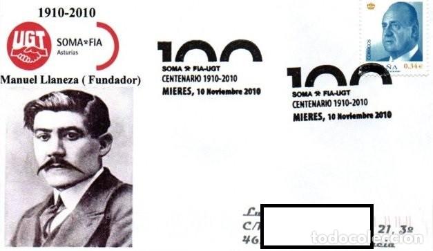 Sellos: MANUEL LLANEZA. SOMA. UGT. - Foto 1