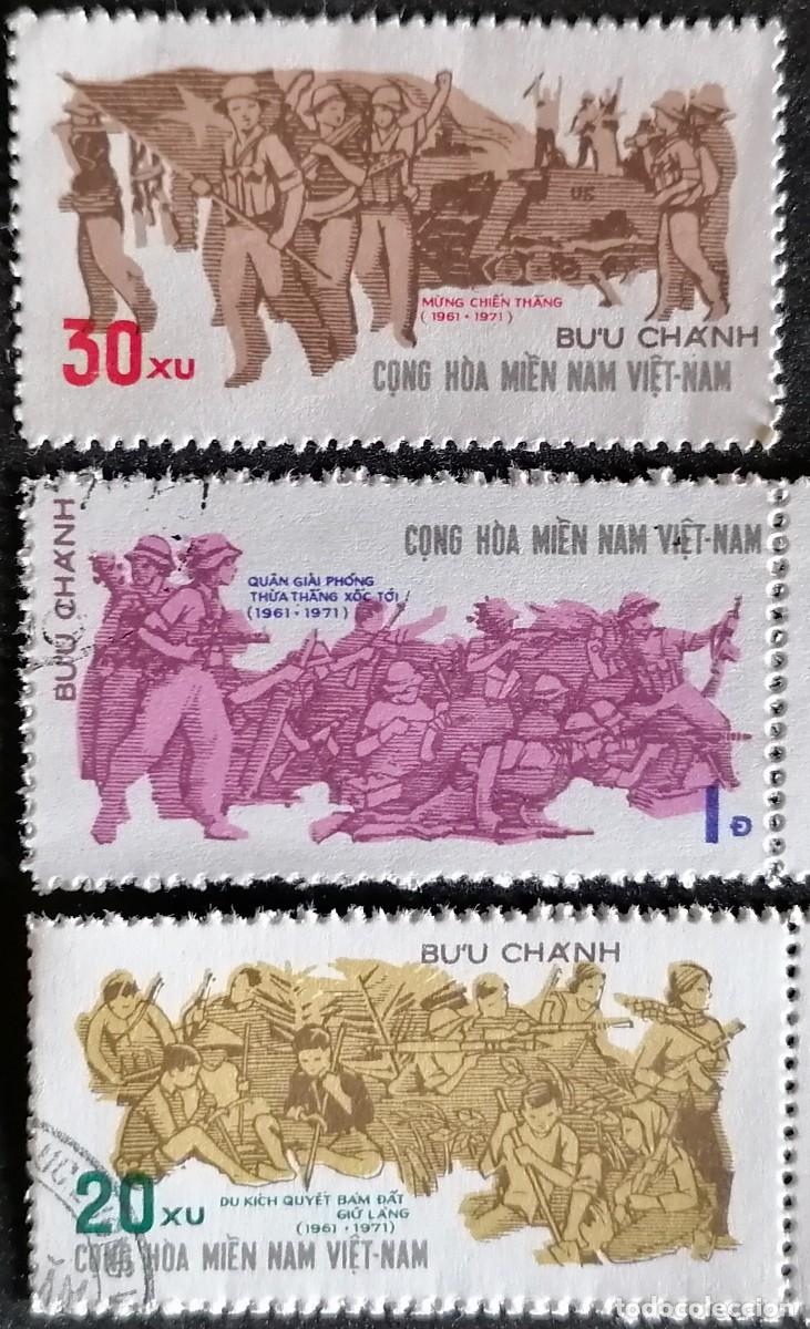 Sellos: VIETCONG 1971 - BATALLA . - Foto 1