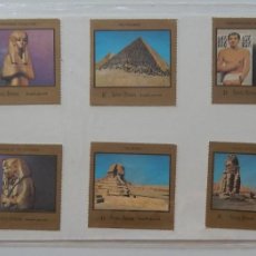Sellos: 10 VIÑETAS EN HOJA / ARTISTIC PICTURES - ARTE EGIPCIO · TESOROS DEL ANTIGUO EGIPTO / THE SPHINS - ..