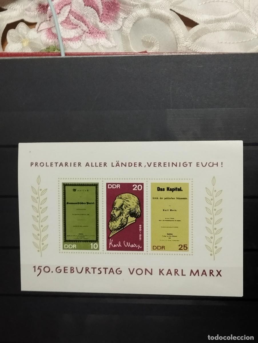 Sellos: 28.04/ Alemania Oriental.1968. Bloque en nuevo. Personajes