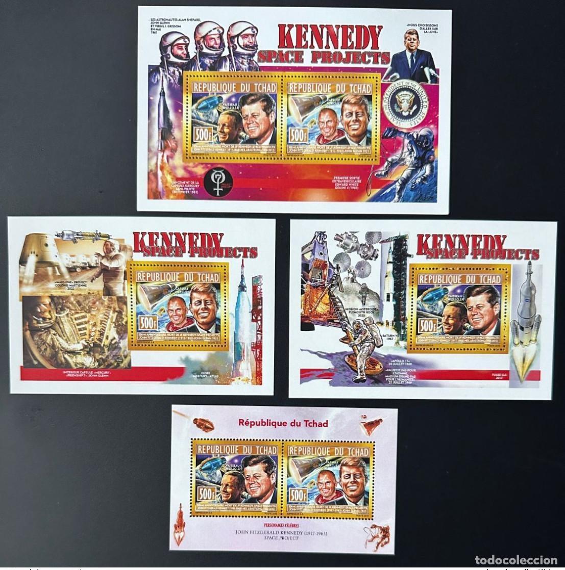 Sellos: Chad 2013 Mi. 2689 - 2690 Bl. 557 558 Espacio de proyectos espaciales JFK Kennedy