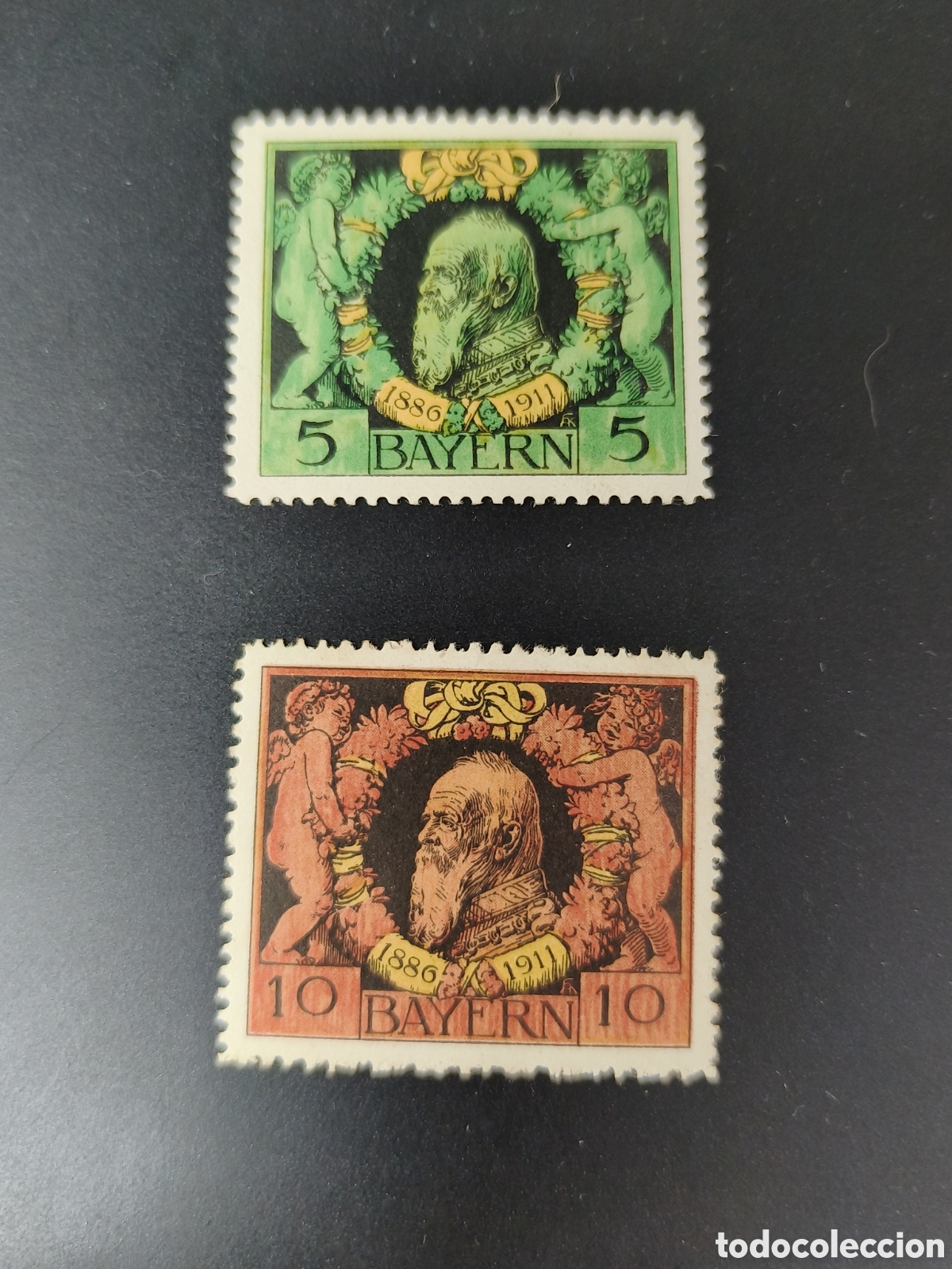 Timbres: Baviera sellos serie completa Luis III yvert 92/3 sellos nuevos * fijasellos
