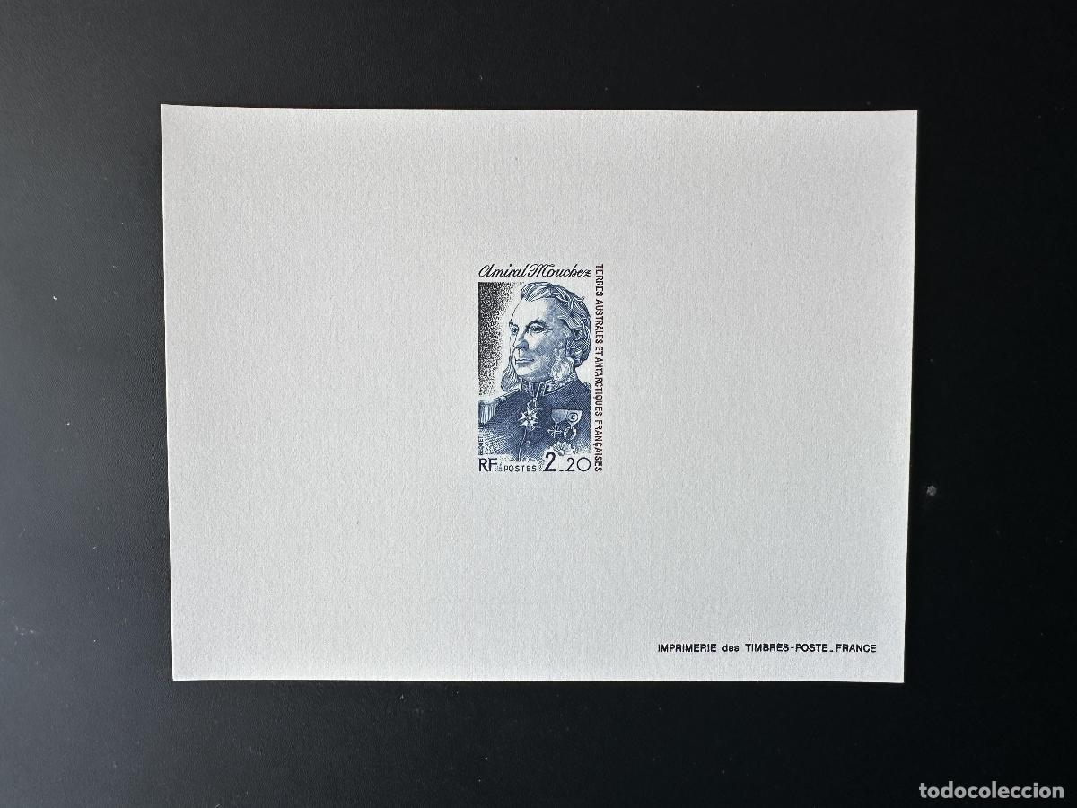 Briefmarken: Prueba de lujo TAAF 1987 YT 128 Admiral Mouchez Marine Naval Explorer