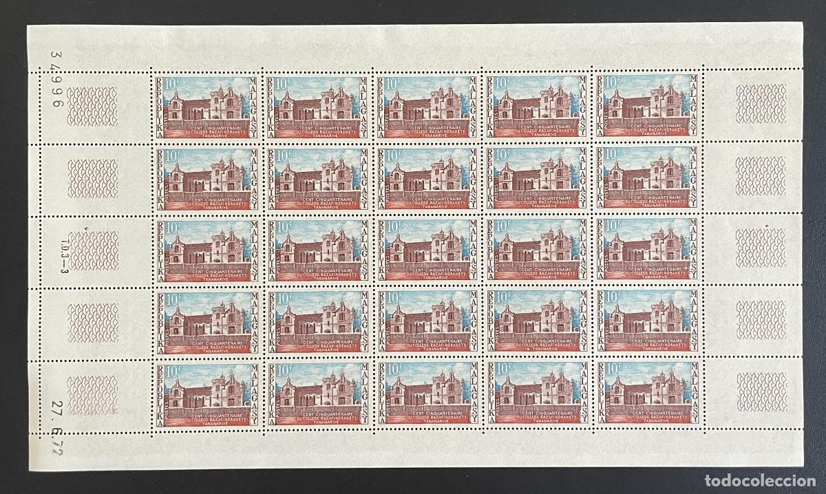 Sellos: Madagascar 1972 YT 508 bloque Colegio Razafindrahety Tananarive