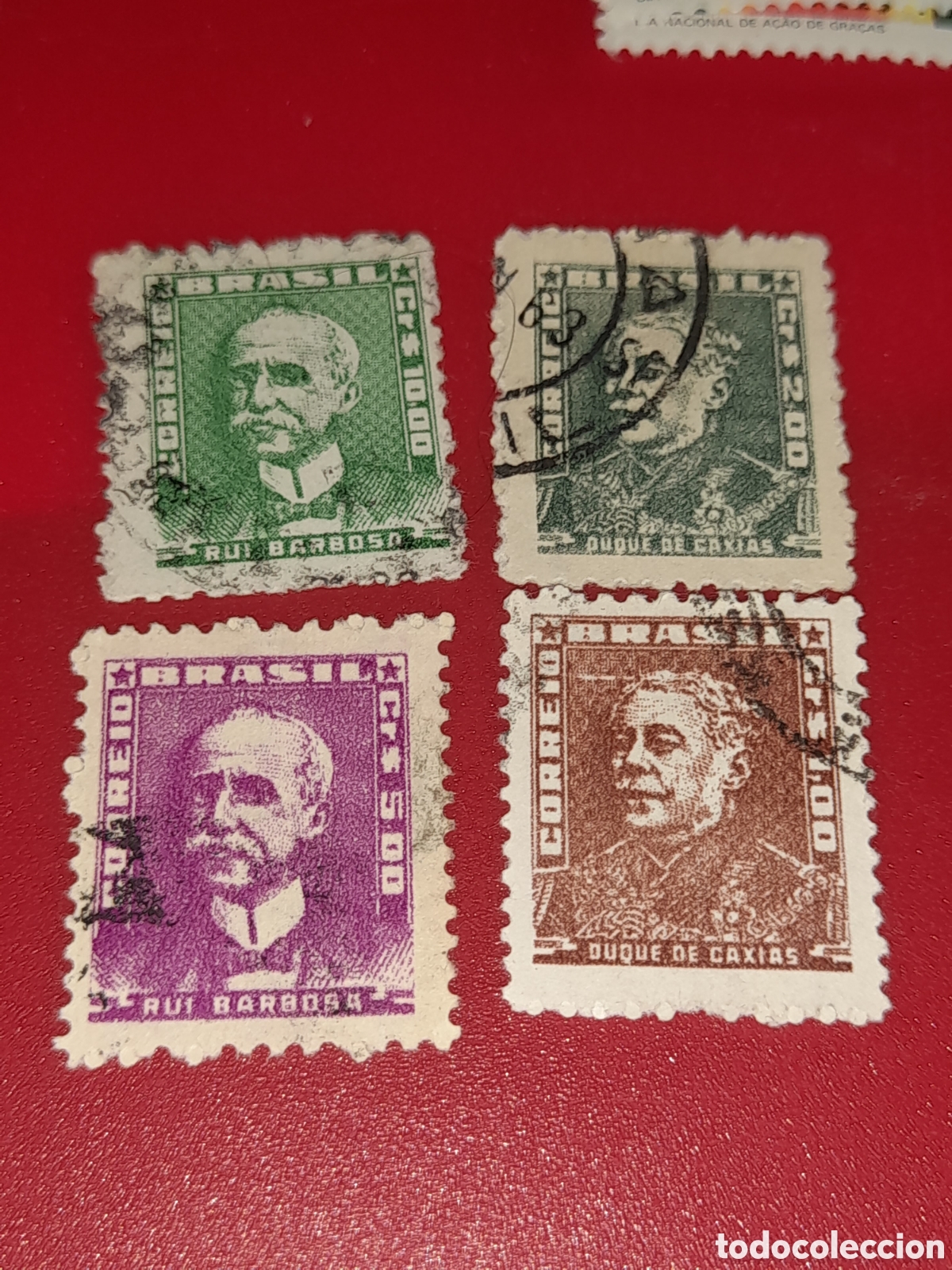 Sellos: Sello Brasil mtdo/udo 1961. Personajes famosos. Oficiales. Militar. Duque de Caxia. Historia