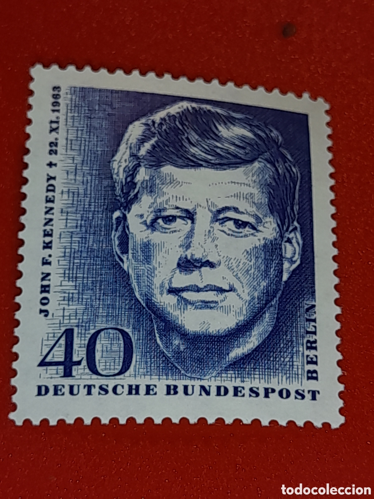 Sellos: Sellos Alemania, Berl&iacute;n nuevo 1964. J. F. Kennedy. L&iacute;der. Jefe estado. Pol&iacute;tico. Presidente.