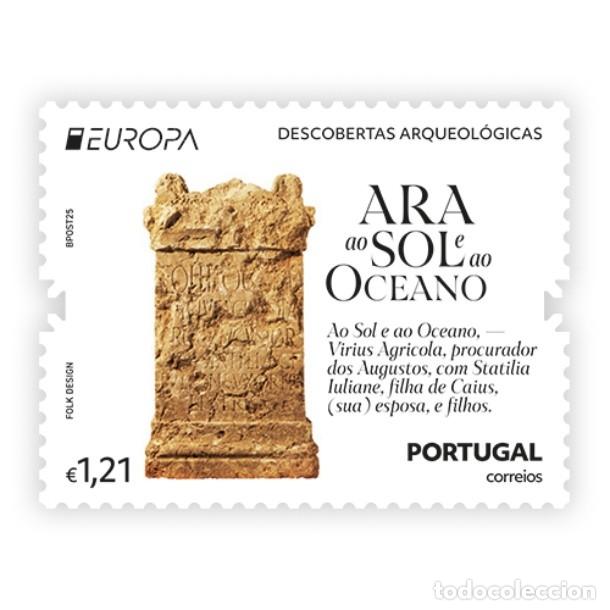 Sellos: Portugal ++ y Selo Europa CEPT Continente, Ara ao Sol e ao Oceano 2025 (38888)