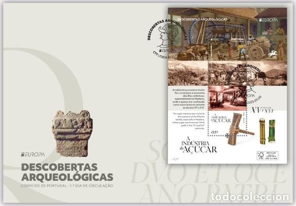 Sellos: Portugal y FDC Europa CEPT Madeira, Descubrimientos arqueol&oacute;gicos, La industria azucarera 2025 (3888