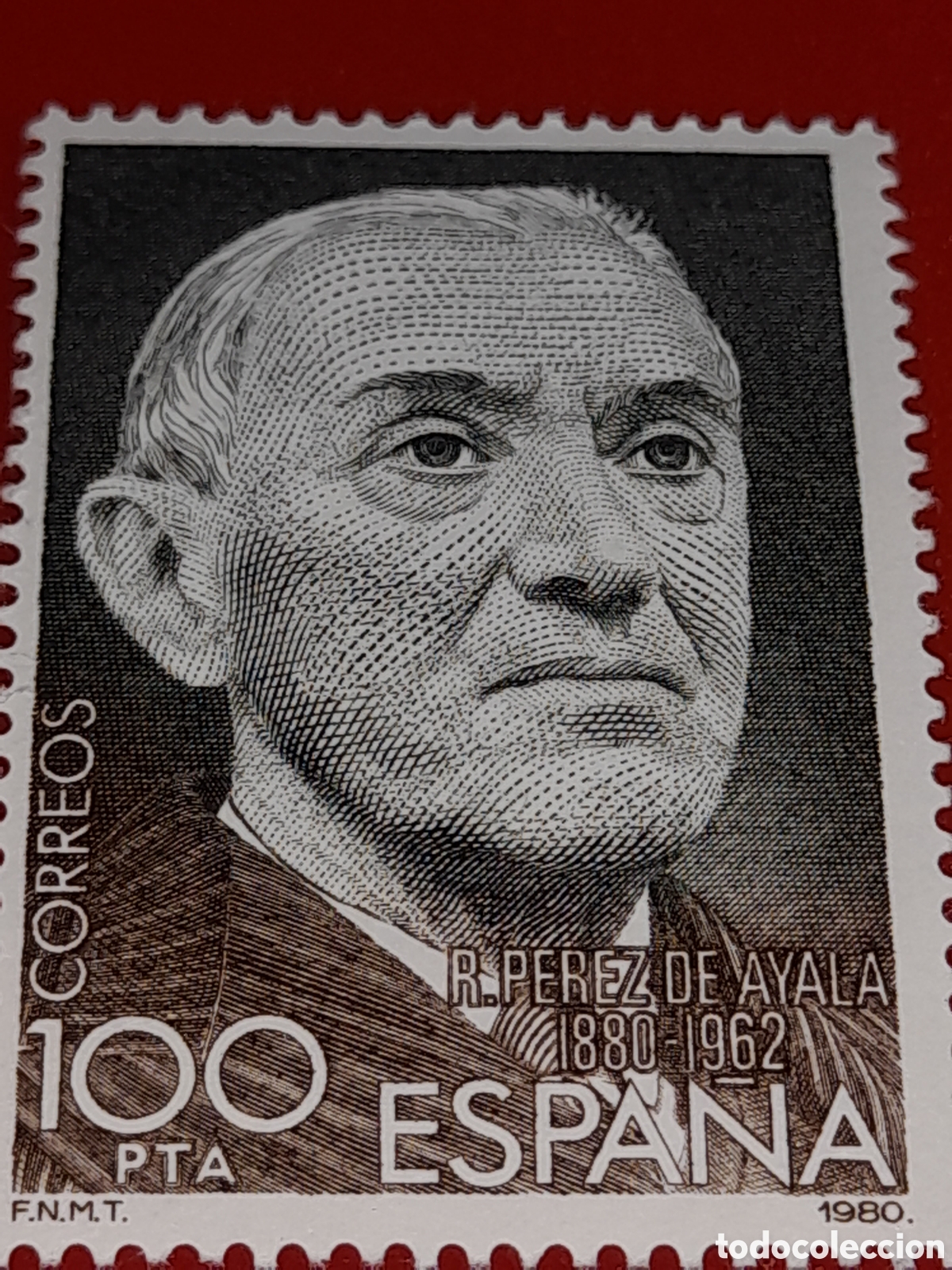 Sellos: Sello Espa&ntilde;a nuevo 1980. 100Aniv nacimiento R. Perez Ayala. Escritor. Periodista. Embajador. Arte.