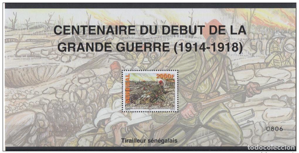 Sellos: Senegal 2014 Block Mi. 108 Centenario de la Gran Guerra 1914-18 Mundial