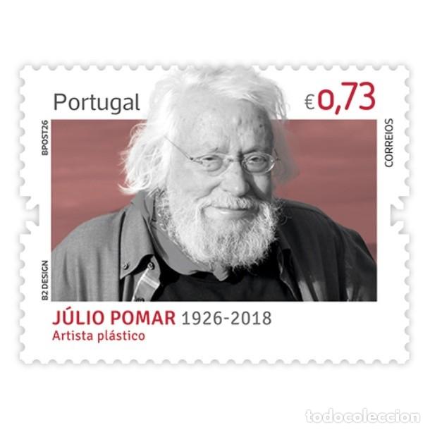 Sellos: Portugal ++ y Figuras de la Historia y la Cultura, J&uacute;lio Pomar, Artista Visual, Pintor 2026 (876676)
