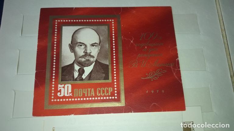 Sellos: Hoja bloque antiguo de la URSS 1980 Lenin, Aniversario, sin matasellar.