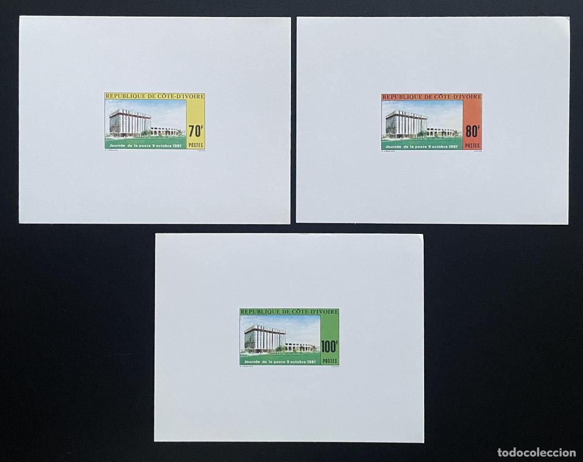 Sellos: Costa de Marfil 1981 Mi. 702 - 704 evento lujo Arquitectura post day