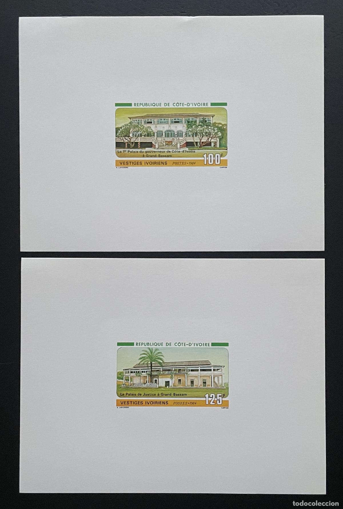Sellos: Costa de Marfil 1984 Mi. 822 - 823 vestigios del palacio Grand-Bassam a prueba lujo