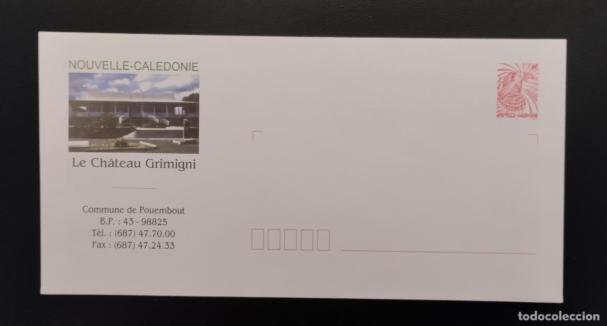 Sellos: Sobre postal completo PAP New Caledonia Ch&acirc;teau Grimigni Cagou Rouge