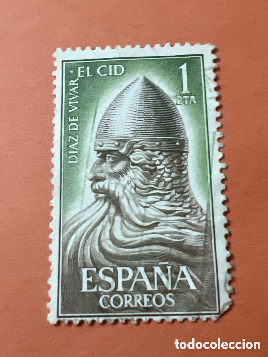 Sellos: S374. SELLO - ESPA&Ntilde;A - 1 PTA - EL CID