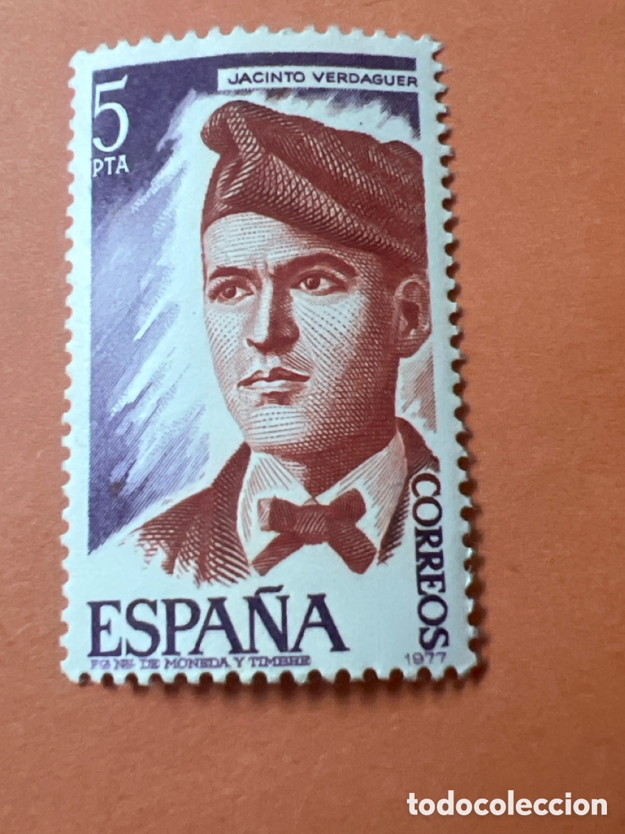 Sellos: S379. SELLO - ESPA&Ntilde;A - JACINTO VERDAGUER