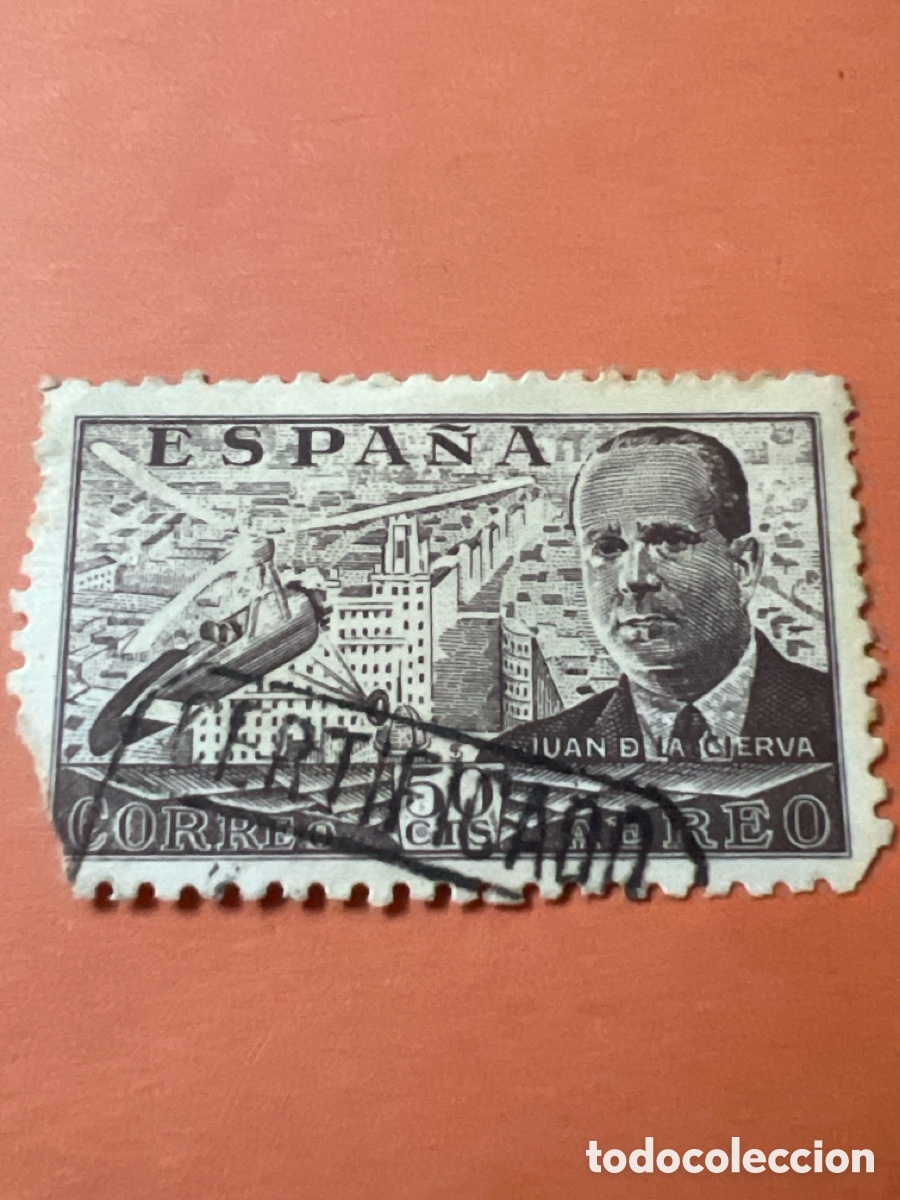 Sellos: S382. SELLO - ESPA&Ntilde;A - CORREOS - 50 CTS - JUAN DE LA CIERVA