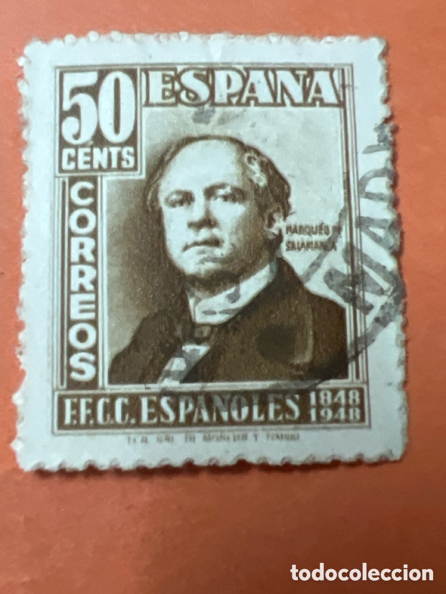 Sellos: S384. SELLO - ESPA&Ntilde;A - 50 CENTS - CORREOS - E.E.C.C. ESPA&Ntilde;OLES