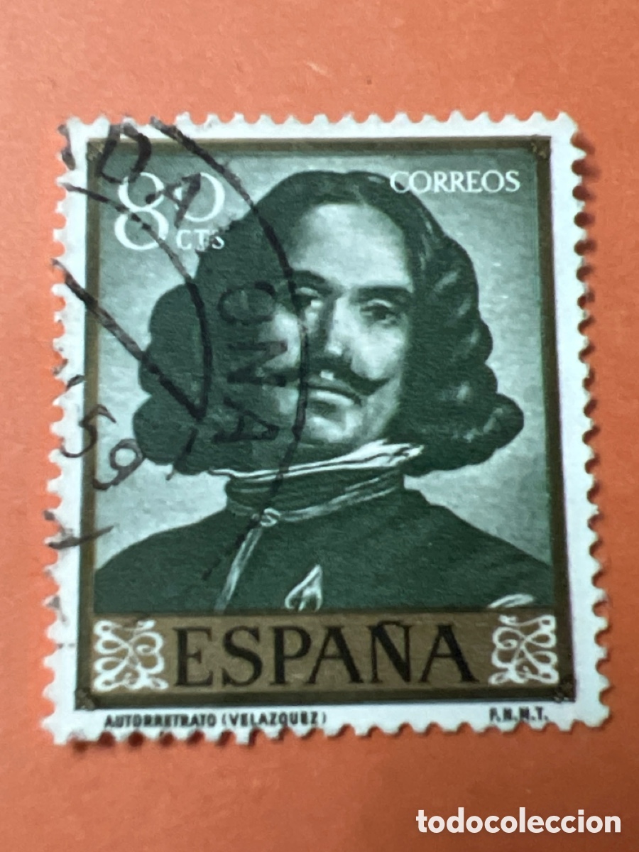 Sellos: S393. SELLO - ESPA&Ntilde;A - 80 CTS - VEL&Aacute;ZQUEZ