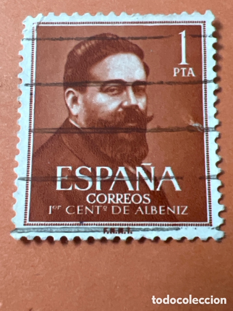 Sellos: S10. SELLO - ESPA&Ntilde;A - 1 PTA ALBENIZ