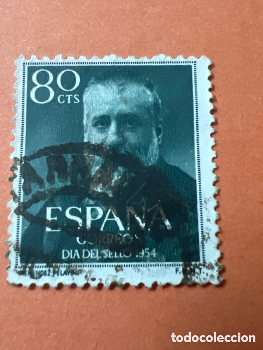Sellos: S21. SELLO - ESPA&Ntilde;A - 80 CTS - D&Iacute;A DEL SELLO 1954