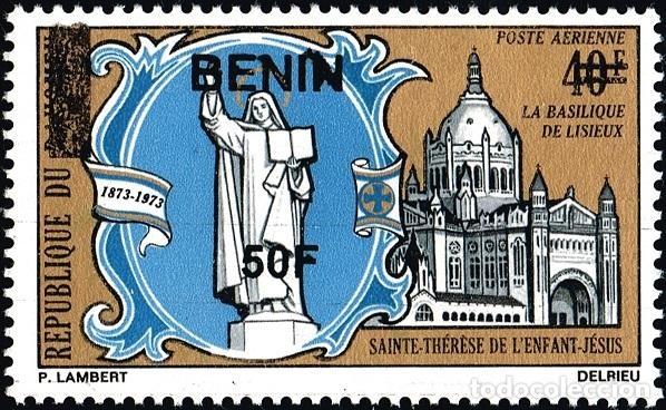 Sellos: Ben&iacute;n 2009 Mi. 1598 sobrecargado Bas&iacute;lica Lisieux Santa Teresa