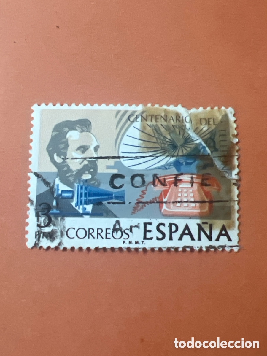Sellos: S112. SELLO DE ESPA&Ntilde;A - SPAIN STAMPS 1976 ANNIVERSARY OF TELEPHONE