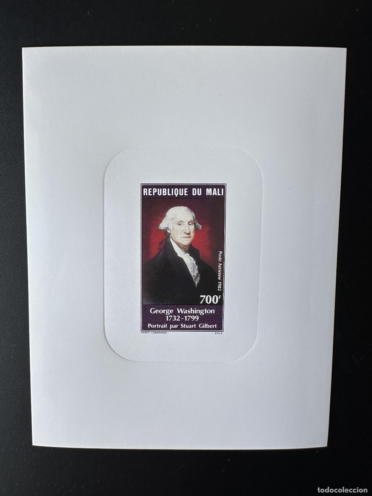 Sellos: Mali 1982 Mi. 902 pintura de retrato del presidente George Washington a prueba lujo