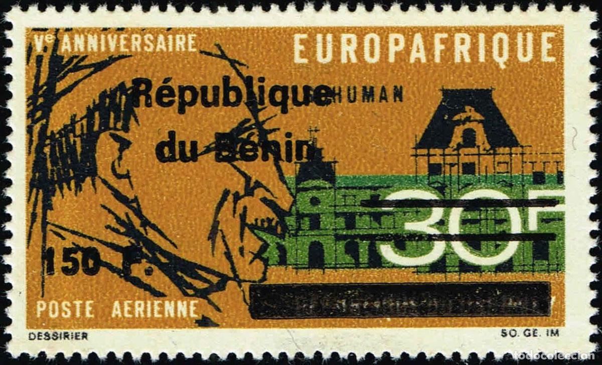 Sellos: Ben&iacute;n 1996 Mi. 732 sobrecargado Europafrica correo a&eacute;reo Dahomey