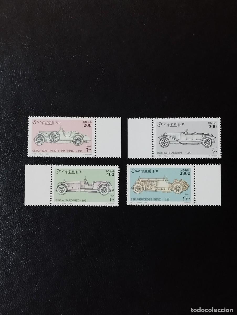 Sellos: 29.07/ Somalia 1999 Historia del transporte. Coches cl&aacute;sicos. Serie completa en nuevo