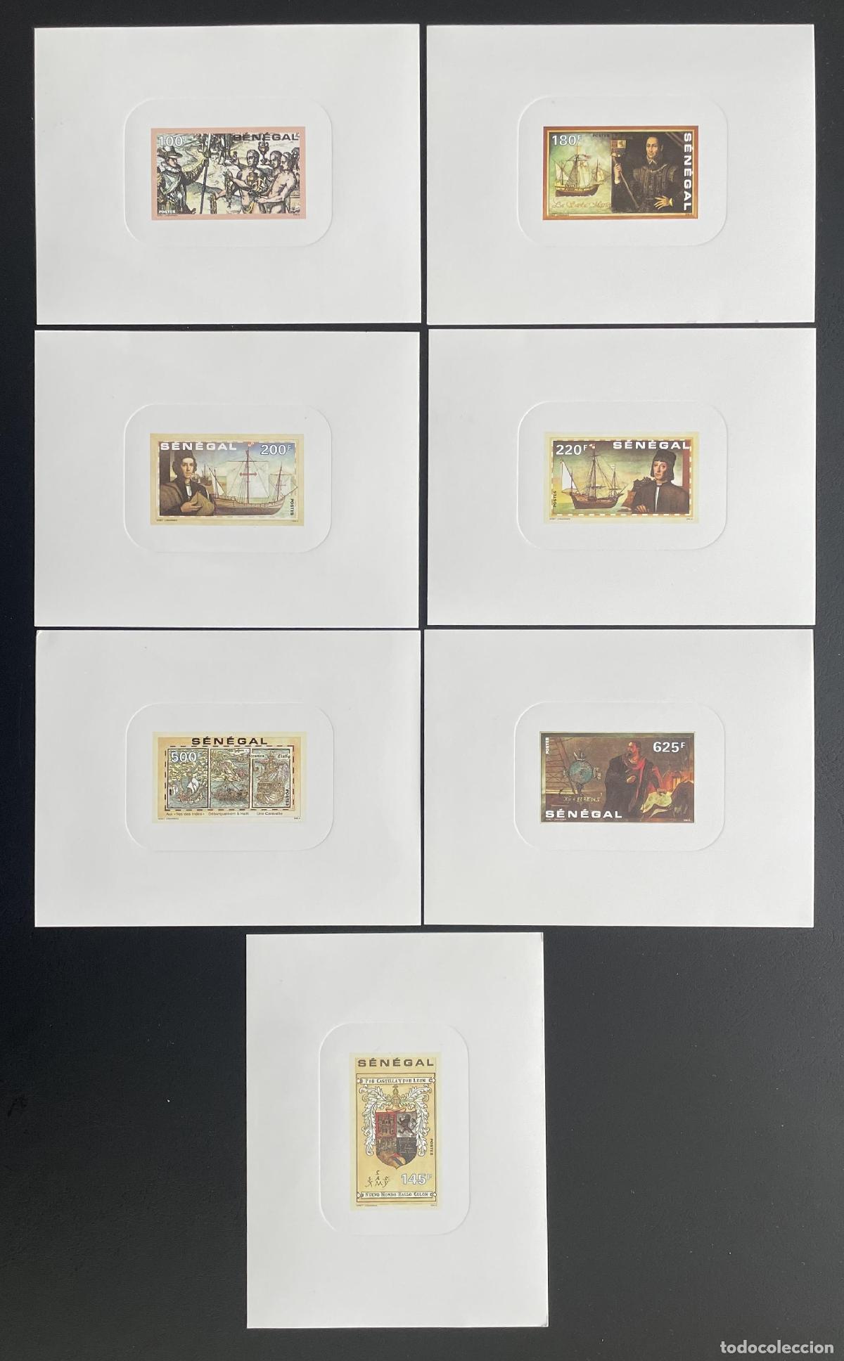 Sellos: Senegal 1991 Mi. 1139 - 1145 caravelas de Crist&oacute;bal Col&oacute;n a prueba lujo