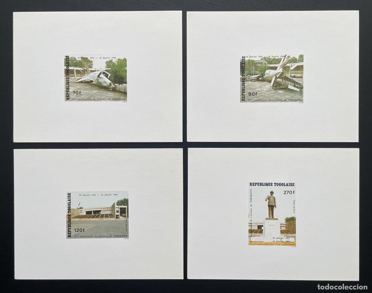 Sellos: Monumento al avi&oacute;n Sarakawa de lujo Togo 1984 Mi. 1660 - 1663
