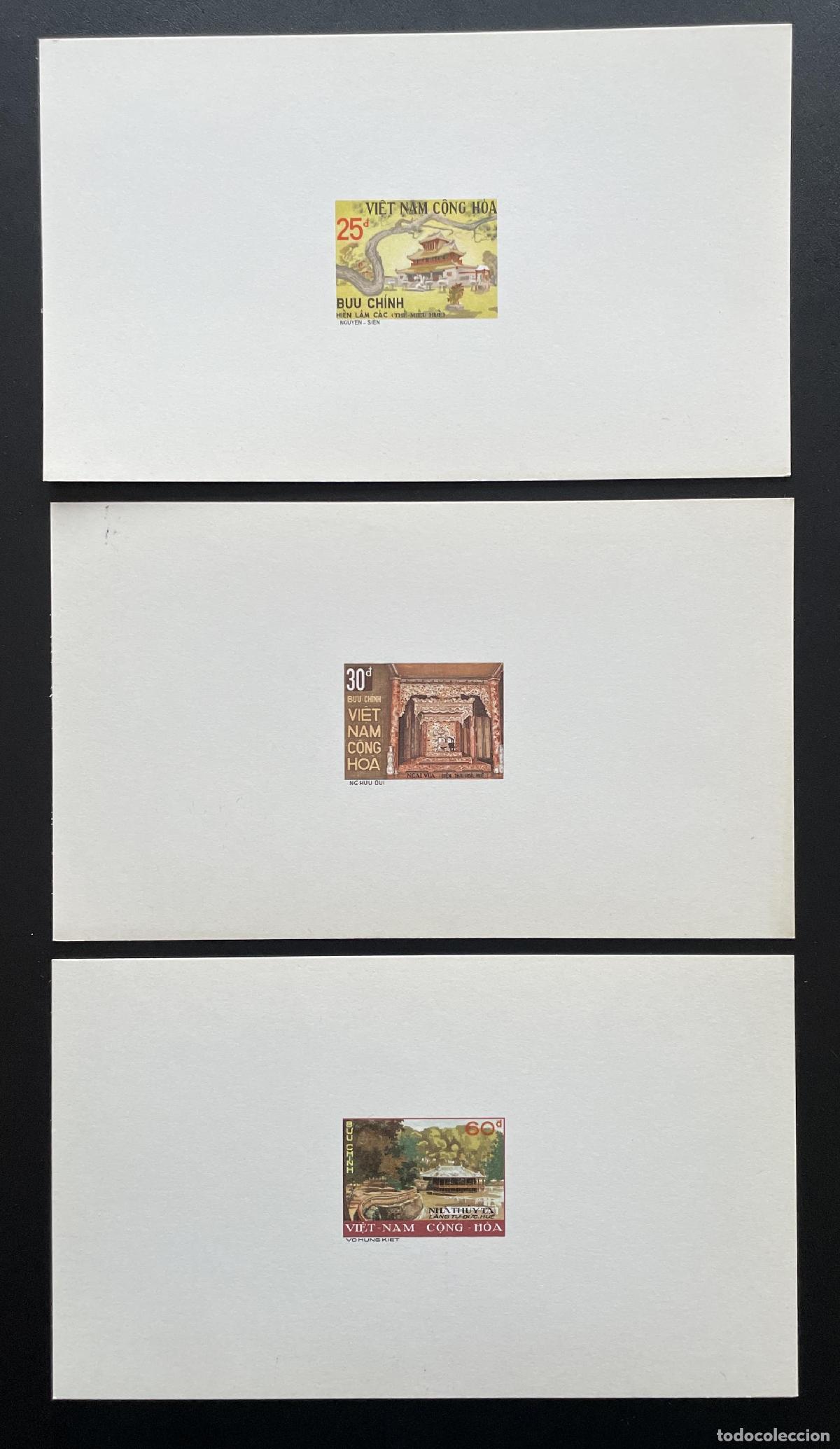 Sellos: Vietnam South 1975 YT 498-500 evento de lujo Monumentos pagoda Hue