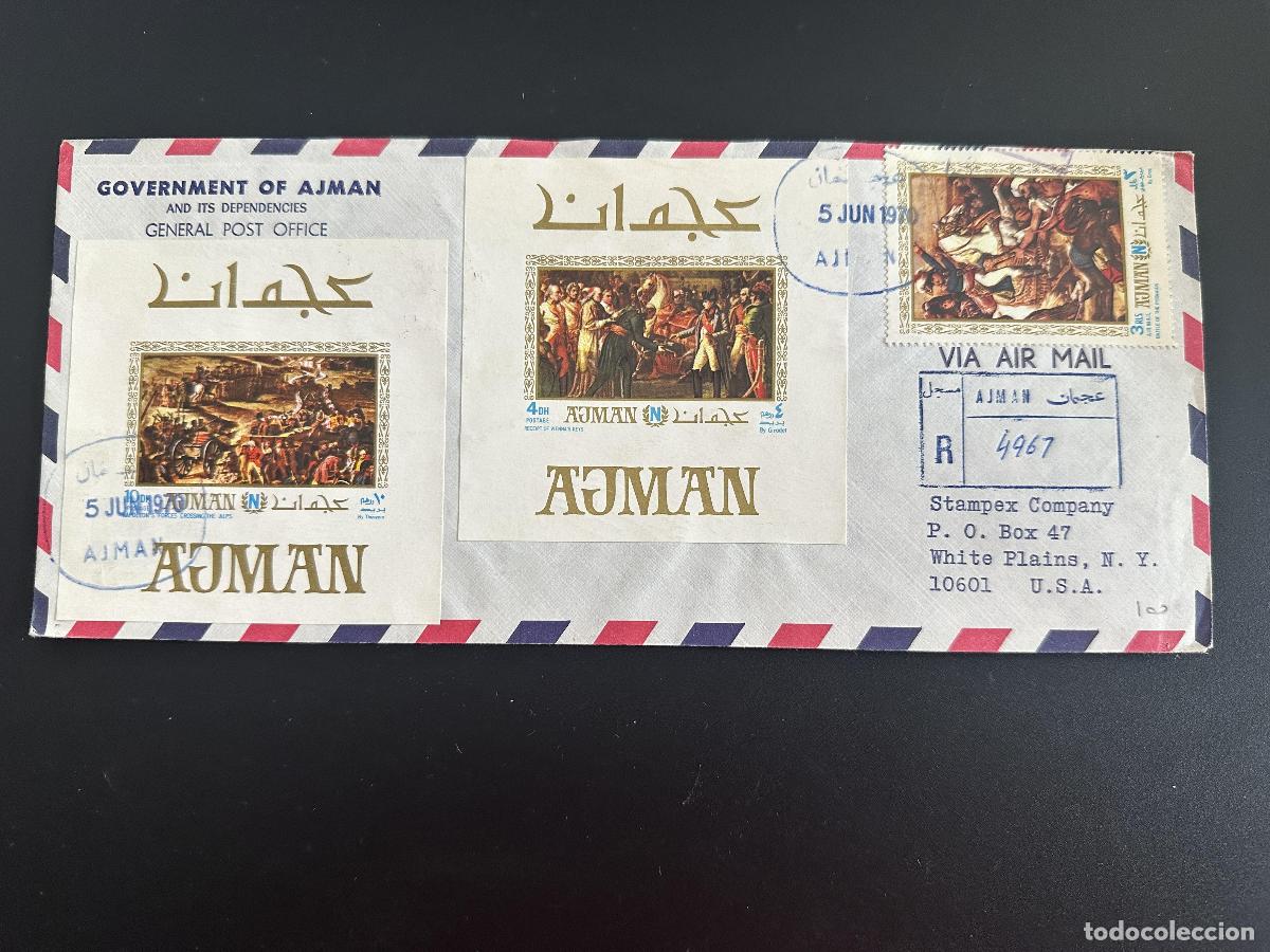 Sellos: Ajman 1970 Mi. 542 - &iquest;549 cuadras? &iquest;Carta certificada del Gobierno de Napole&oacute;n Bonaparte?