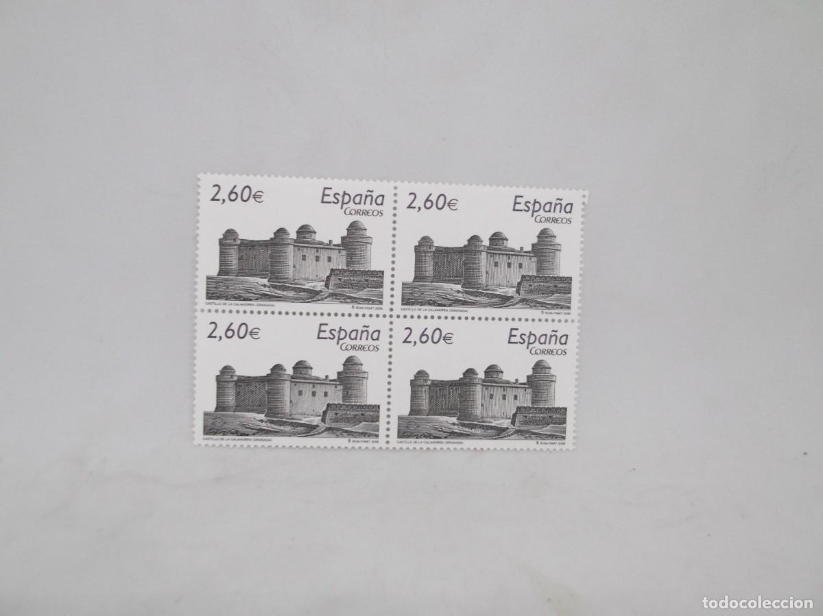Sellos: Espa&ntilde;a 2008 Castillo de Calahorra (Granada).Bloque de cuatro nuevos