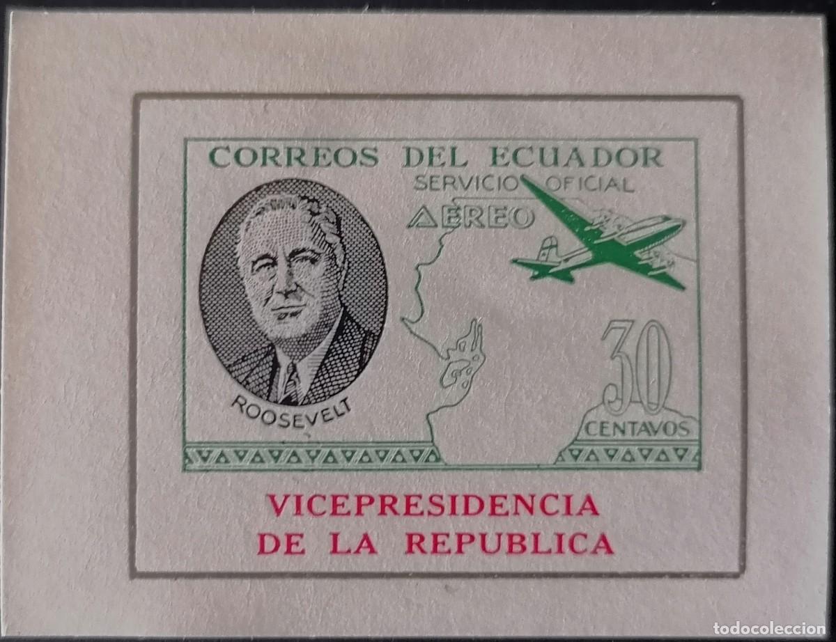 Sellos: ECUADOR 1949 - OFICIAL - HB ROOSEVELT / VICEPRESIDENCIA .