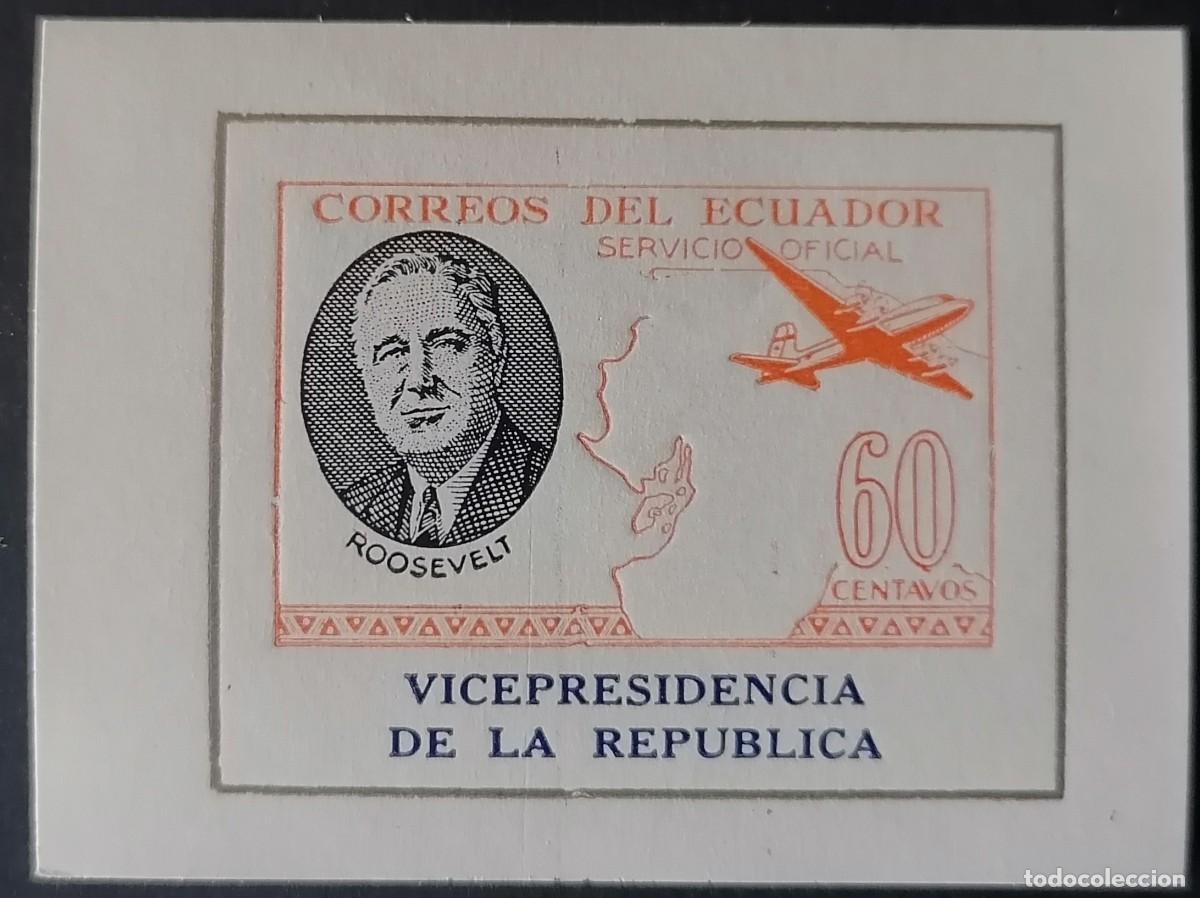 Sellos: ECUADOR 1949 - OFICIAL - HB ROOSEVELT / VICEPRESIDENCIA .