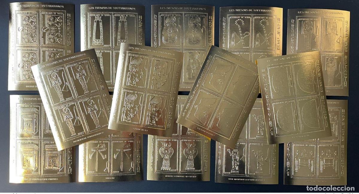 Sellos: Chad 2002 Mi. 2418 2431 A Treasures Tutankamon Gold Tutanchamun Egipto