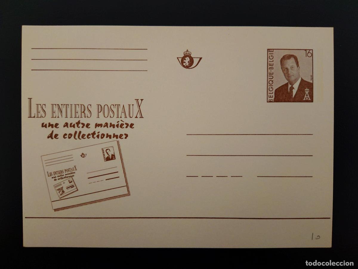 Sellos: B&eacute;lgica entero postal tarjeta ilustrada rey Alberto II 16F FR